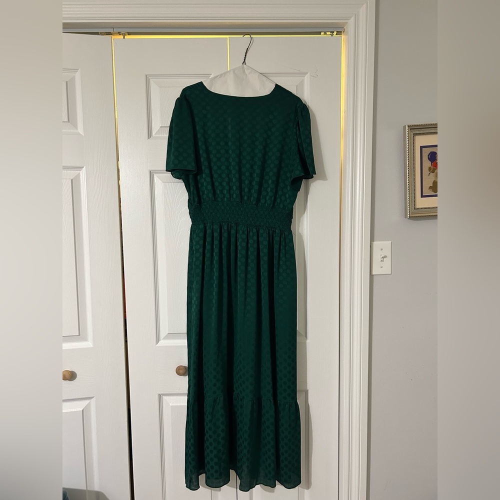Max Studio Deep Green Midi Dress - Picture 3 of 3